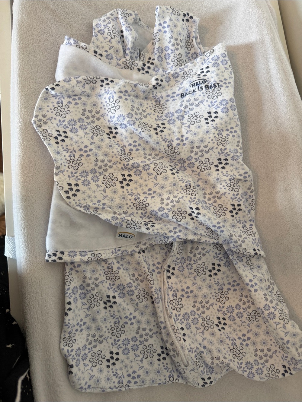 Halo Floral Sleep Sack swaddle